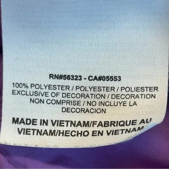 Nike Livestrong purple yellow full zip hooded athletic sports windbreaker Sz M - Picture 10 of 15